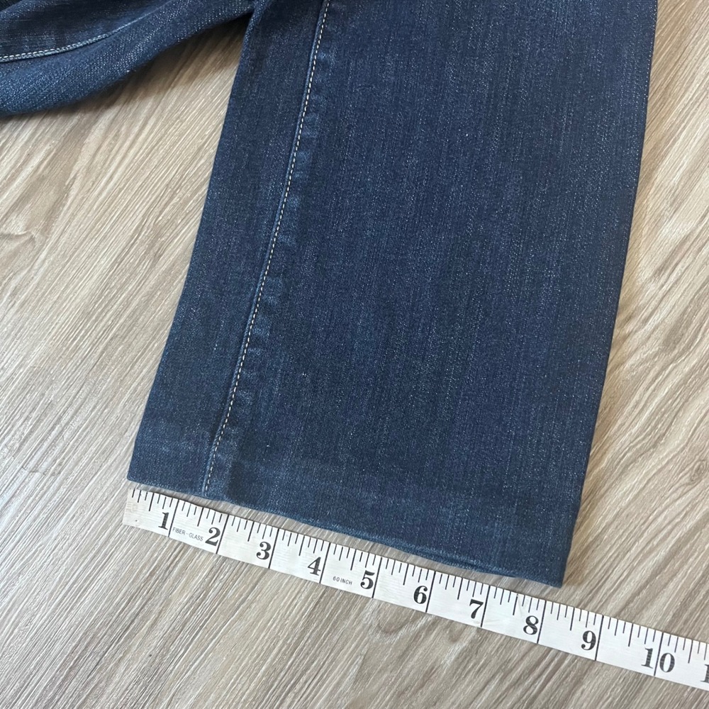 American Eagle Slim Boot Jeans Womens 8 Dark Wash Stretch Denim Mid Rise 31x31 - Picture 8 of 8